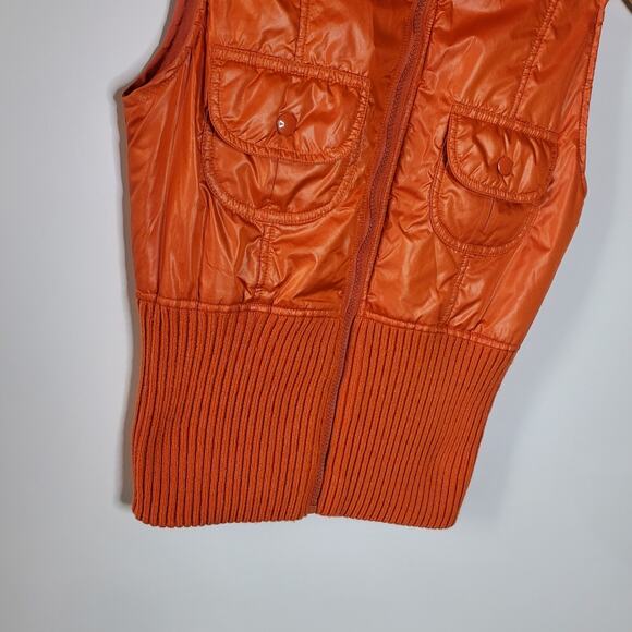 Ashley by 26 International orange fitted cargo vest Size Medium - Picture 4 of 9